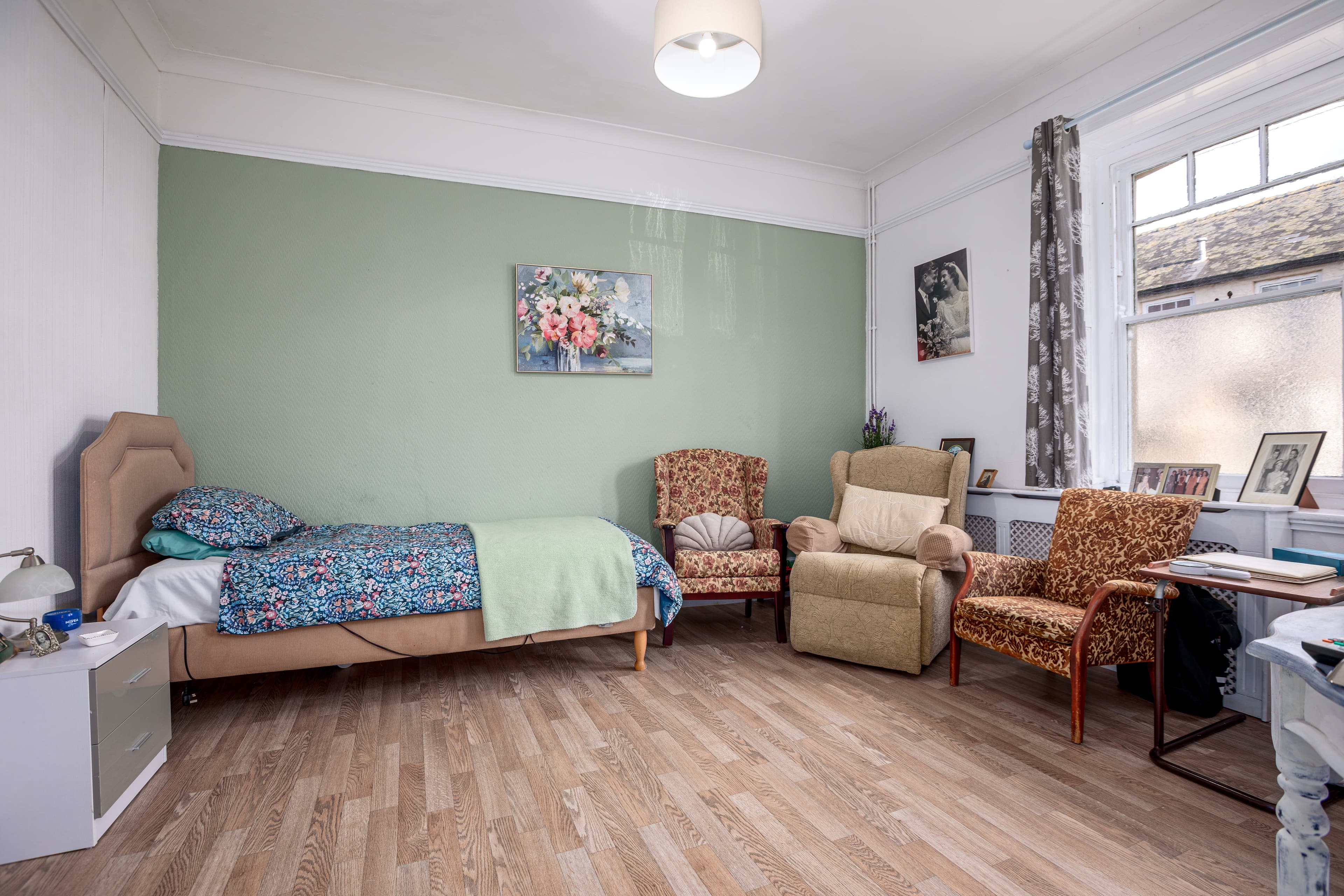 Comfortable resident bedroom